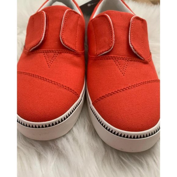 TOMS Red Canvas Pasadena Slip-On Sneaker - Picture 6 of 13